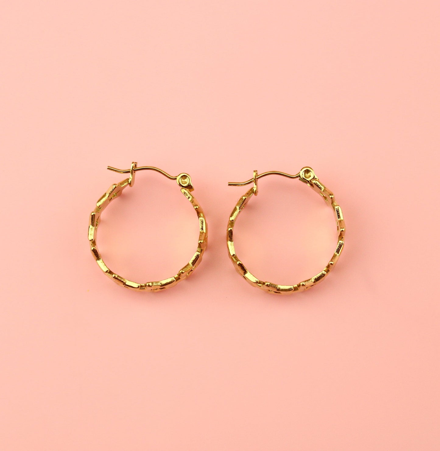 Stardust Hoop Earrings (Gold Plated)