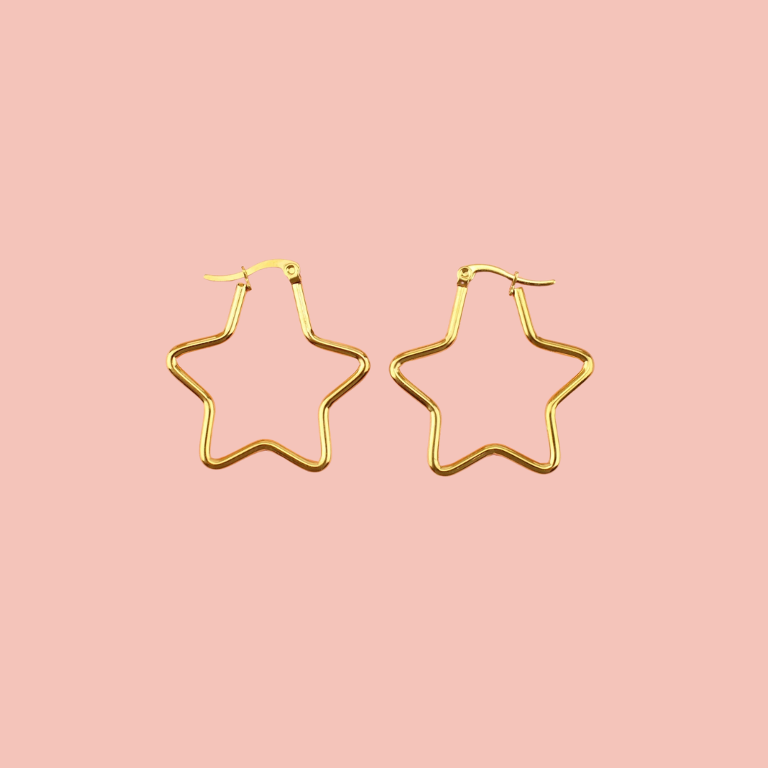 Star Earrings Bundle (6 Pairs) (Gold Plated)