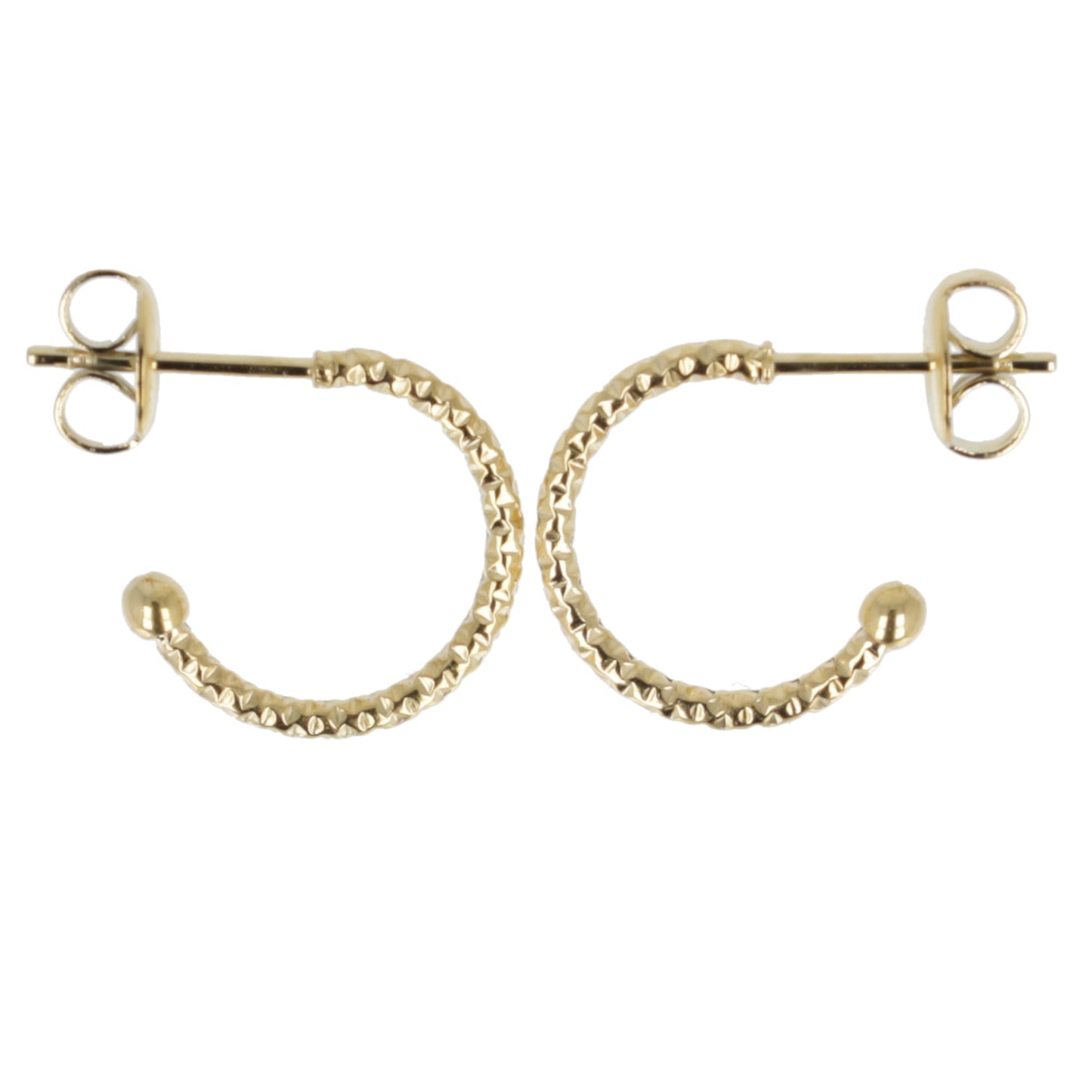 Sparkle Hoop Earrings (Gold Plated)