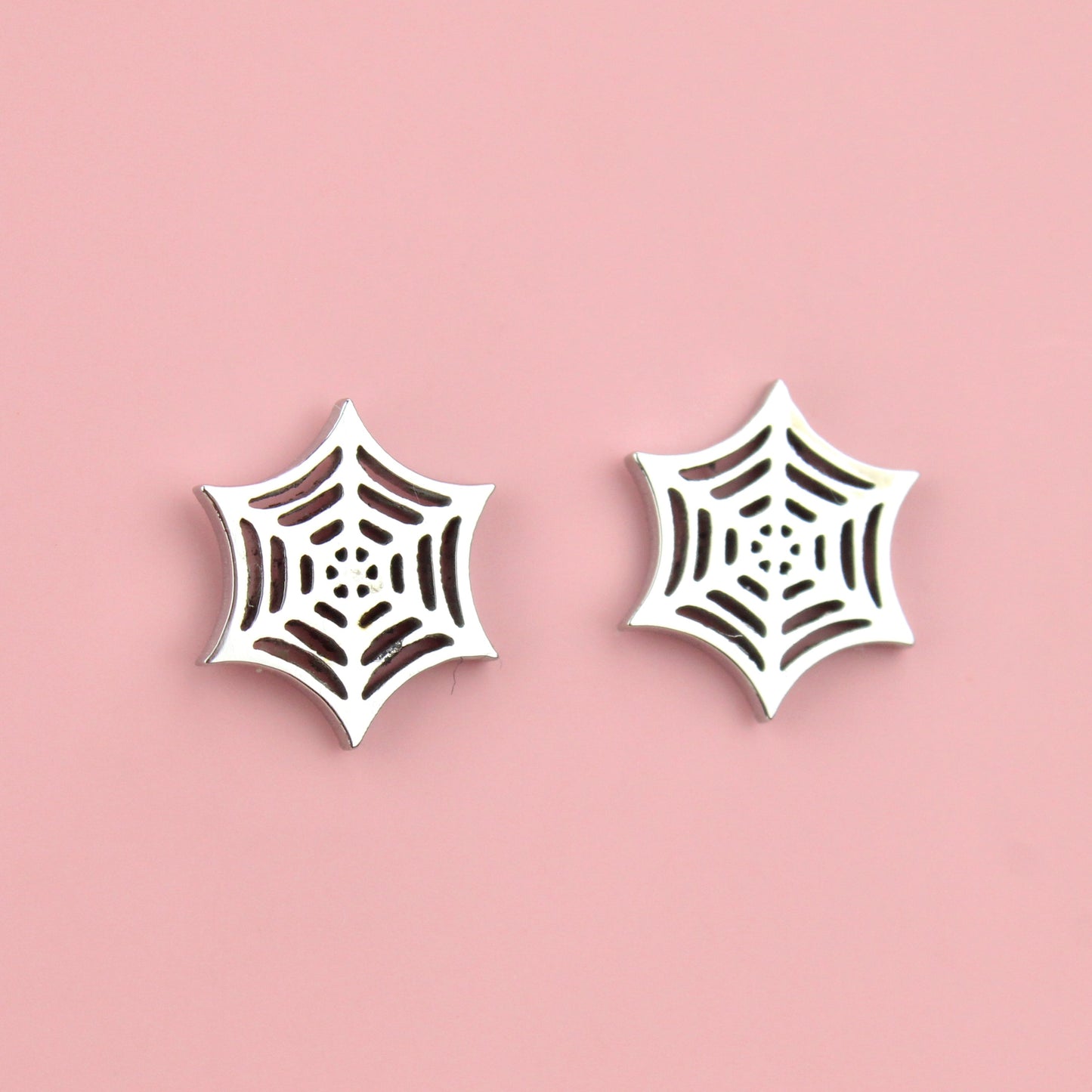 Spider Web Stud Earrings