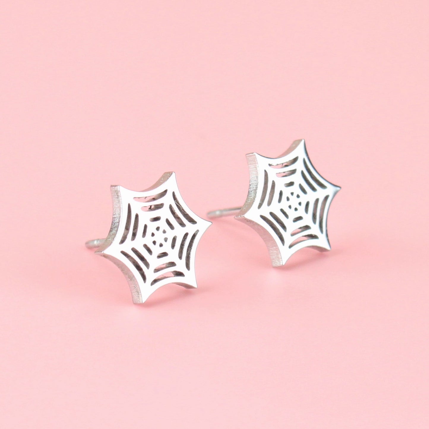 Spider Web Stud Earrings