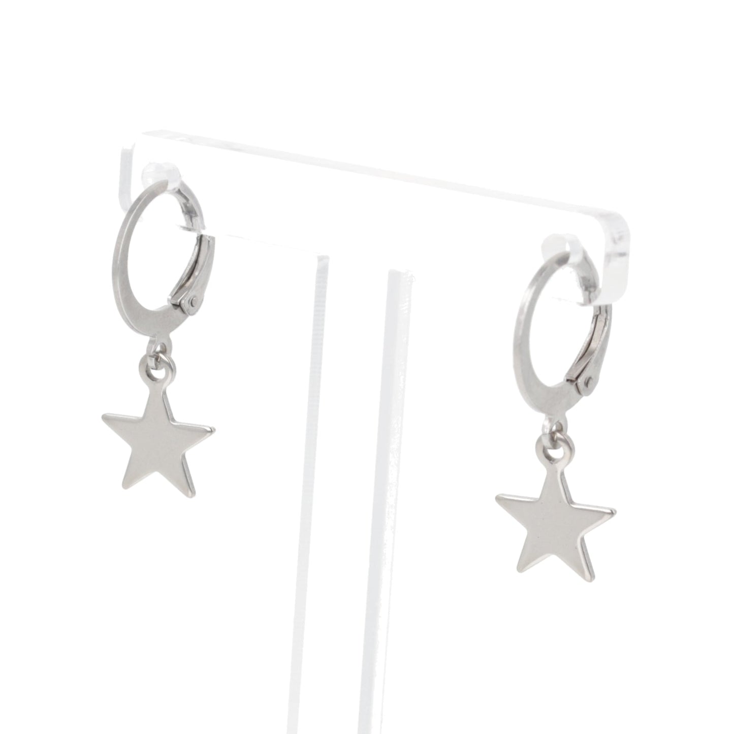 Star Hoop Earrings