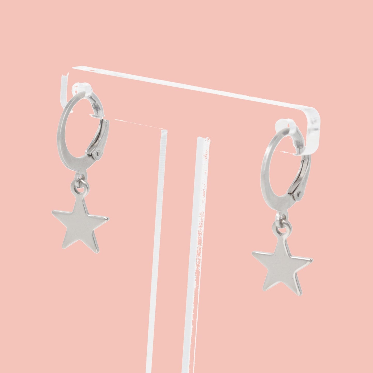 Star Hoop Earrings