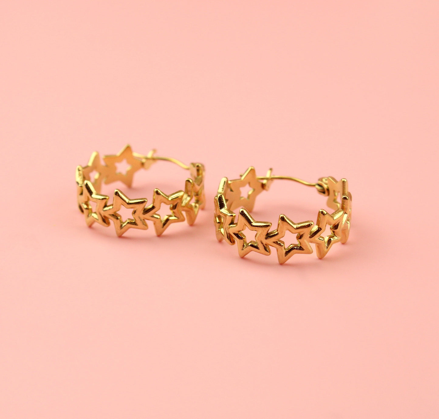 Stardust Hoop Earrings (Gold Plated)