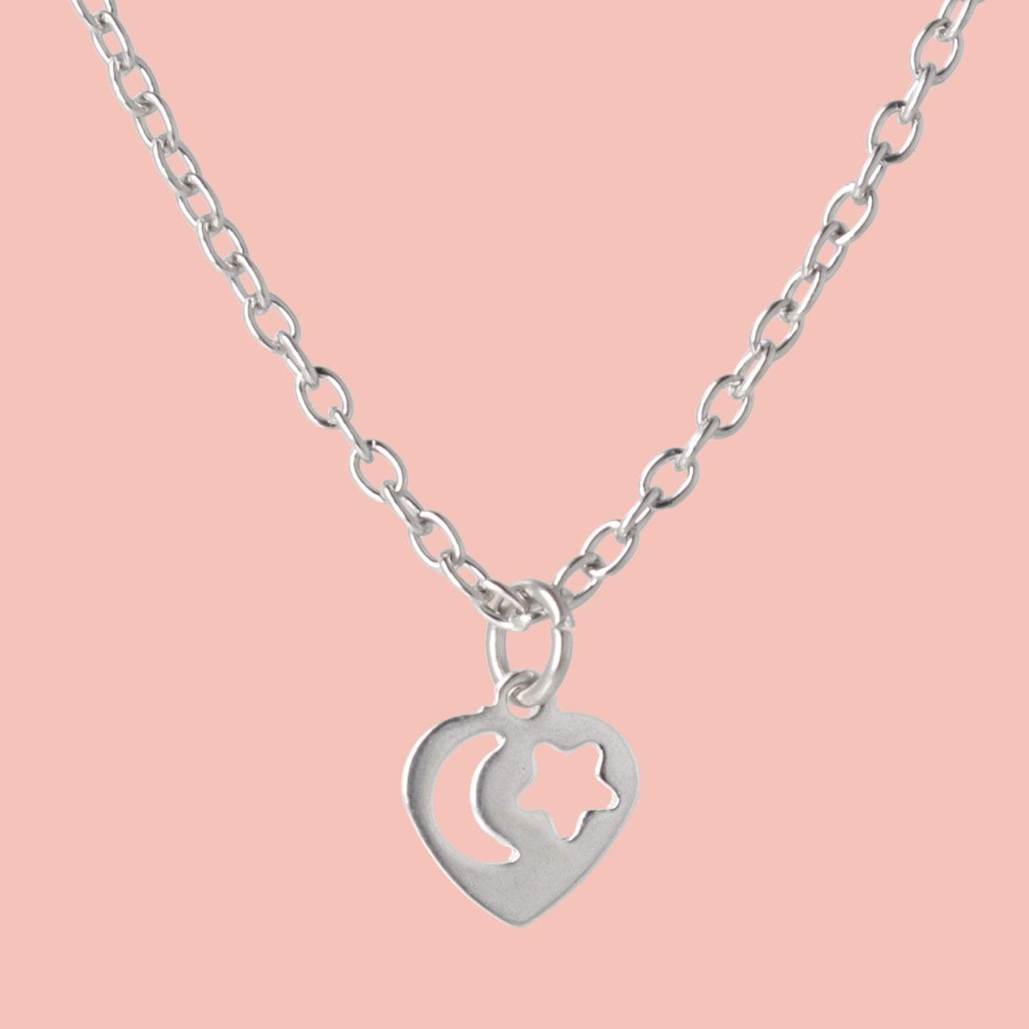 Starry Night Heart Necklace