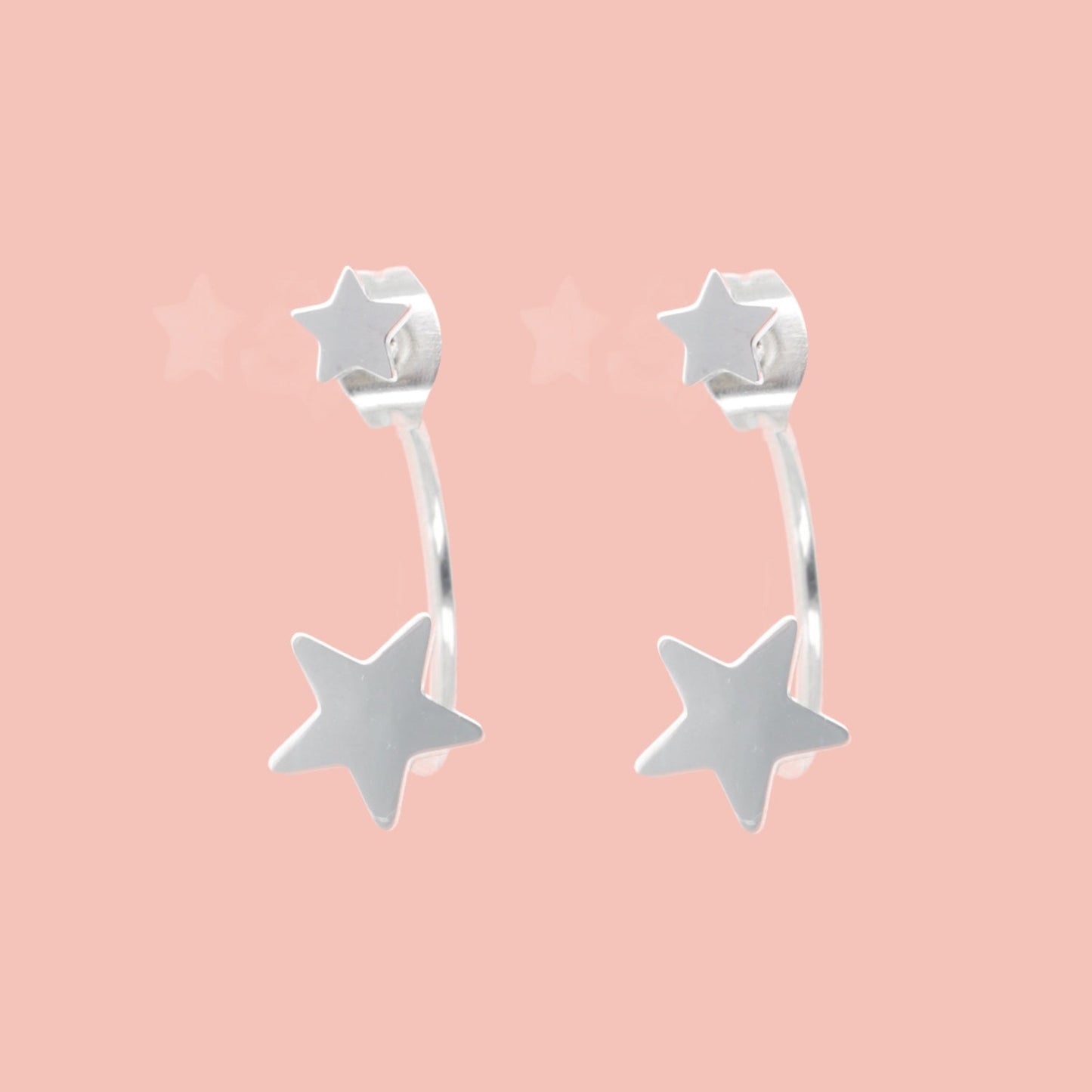 Star Ear Jacket Earrings